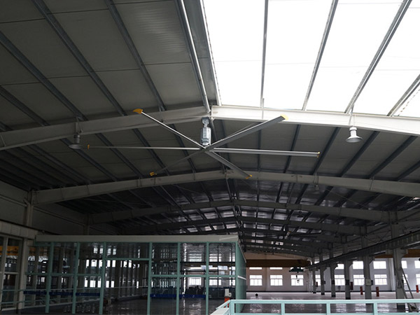 高大钢结构厂房工业大风扇降温工程案例