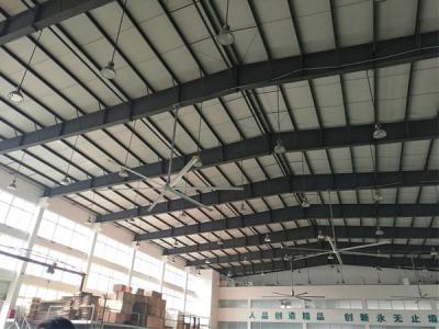 东莞家具厂车间安装工业大风扇通风降温工程案例
